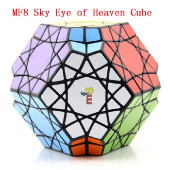 MF8 Sky Eye of Heaven Magic Cube Black Body Megaminxeds 3x3 Speed Puzzle Christmas Gift Ideas Kids Toys For Children