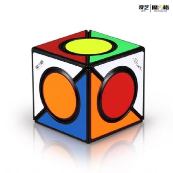 Qytoys Six Spot Cube Black Twist Puzzle Speed Cube Educational Toys for Children Beginner Mini Cubos