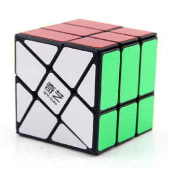 Qytoys Windmill 3x3x3 Magic Cube Black MoFangGe 3x3 Cubo Magico Professional Speed Neo Cube Puzzle Kostka Antistress Toys