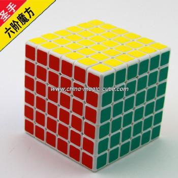 ShengShou 6x6x6  Spring Magic   Cube White ShengShou Puzzles Toys