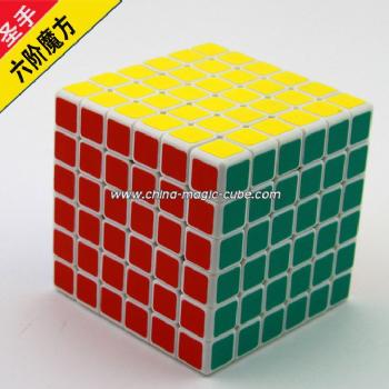 ShengShou 6x6x6  Spring Magic   Cube White ShengShou Puzzles Toys