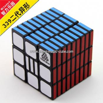 WitEden Cubic 336 3x3x6 Magic Cube Black Full Function Twist Puzzle Stickerless 