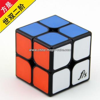 <Free Shipping>Funs 2x2x2 (50MM) Shishuang  Magic Cube Puzzle Cube Black with Tile