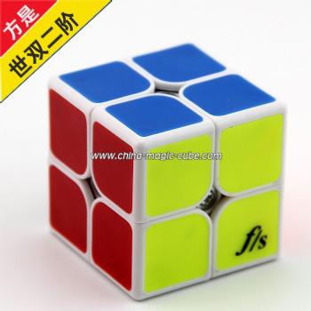 <Free Shipping>Funs 2x2x2 (50MM) Fangshi Shishuang Magic Cube Puzzle Cube White with Tile