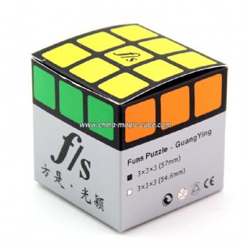<Free Shipping>FangShi Guangying 3x3x3 Black Magic cube