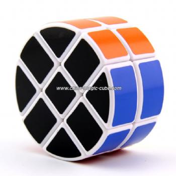 <Free Shipping>Round cylinder 3x3x2 Cube White