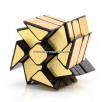 2017 New Moyu Mofangjiaoshi WindMirror gold 3Layers Cube Windmill Magic Cube Twist Puzzle Speed Cube Special Toys 3x3x3