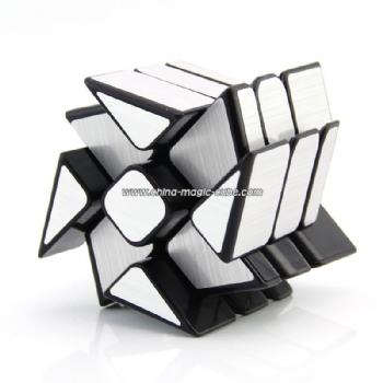 2017 New Moyu Mofangjiaoshi WindMirror silver  3Layers Cube Windmill Magic Cube Twist Puzzle Speed Cube Special Toys 3x3x3