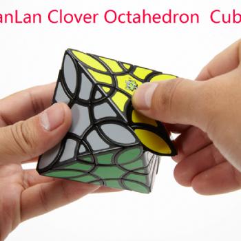 LanLan Clover Octahedron Cube Puzzle Black Cubo Magico Toys for kid children Gift Idea Collection Brain Game