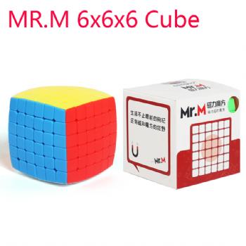 ShengShou Mr.M 6x6x6 Magnetic Cube Pillowed 6x6 Speed Cube SengSo Mr.M Magnetic Cubo Magico Puzzle Toys Gift for Children