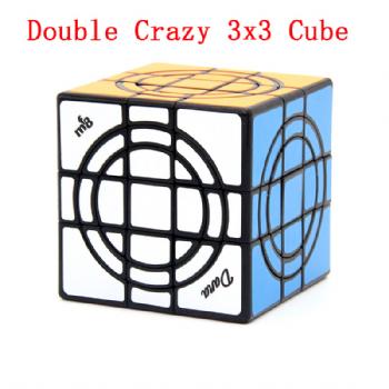 MF8 Double Crazy 3x3 Cube Black For Collection Gift Idea X'mas BirthdayTwist Puzzle Antistress Educational Toys For Children